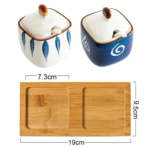 Kit Potes de Cerâmica para Temperos