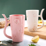 Caneca Flor de Cerejeira Cerâmica - 500ml