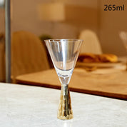 Taça Cocktail em Cristal Dourada