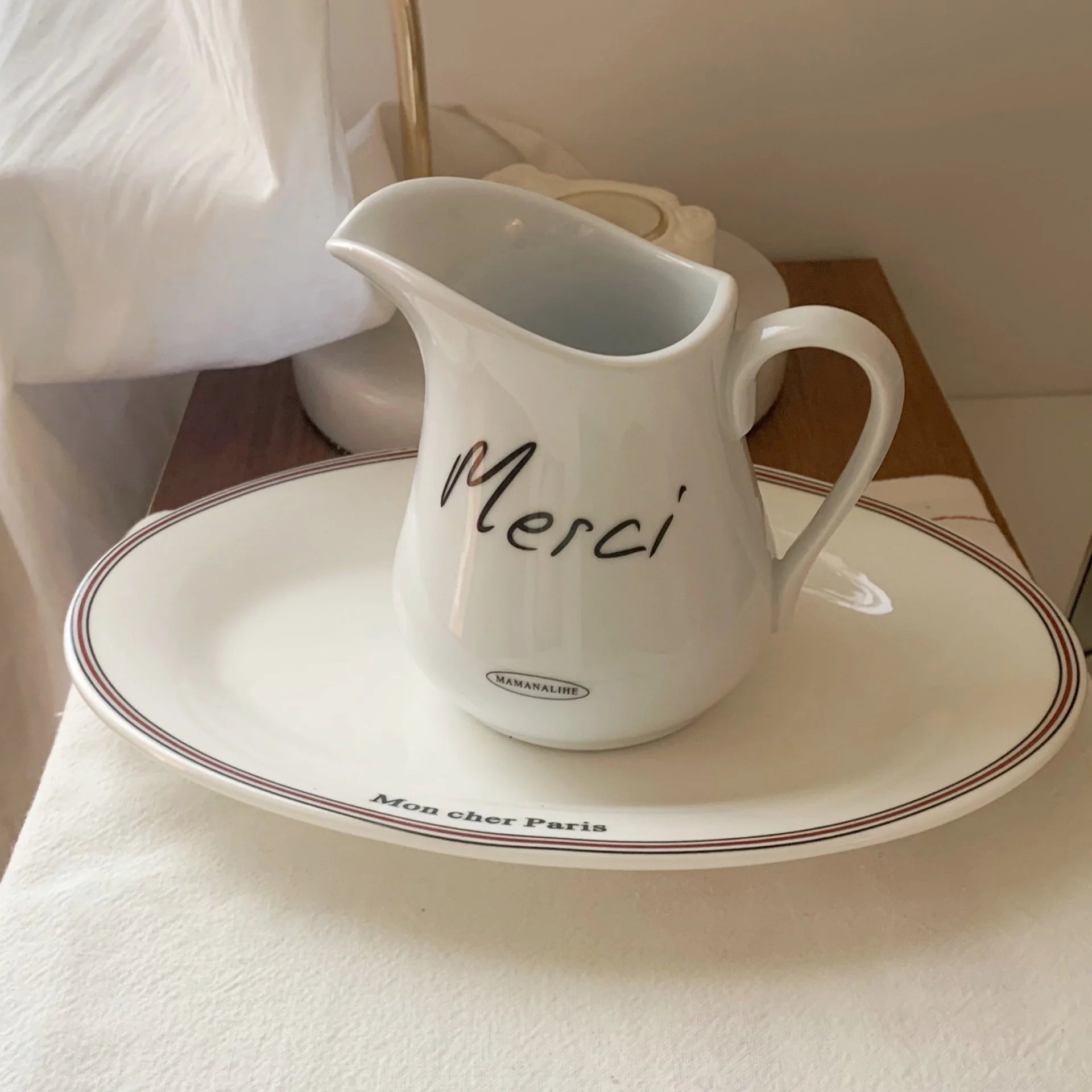 Jarra Merci para Leite Porcelana - 300ml