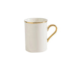Caneca Premium de Porcelana com Detalhes Luxuosos Dourados