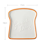 1pc pão em forma de cerâmica café da manhã sobremesa placa torradas pratos salada lanche frutas bandeja utensílios de mesa do agregado familiar prato de jantar