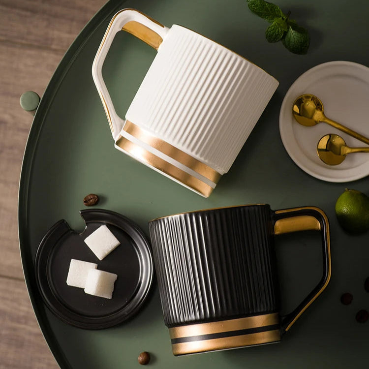 Caneca de Cerâmica Nordic Luxo - 3pcs