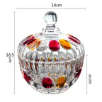 Frasco Decorativo de Cristal Colorido para Doces
