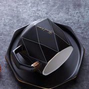 Conjunto Xícara Deluxe Porcelana -  3pcs