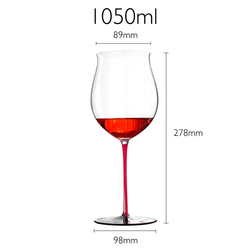Taças Coloridas de Cristal 1050ml