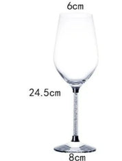 Taças de Vinho com Haste Prata 470ml