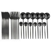 Kit Talheres Colors 24 Pcs em Inox