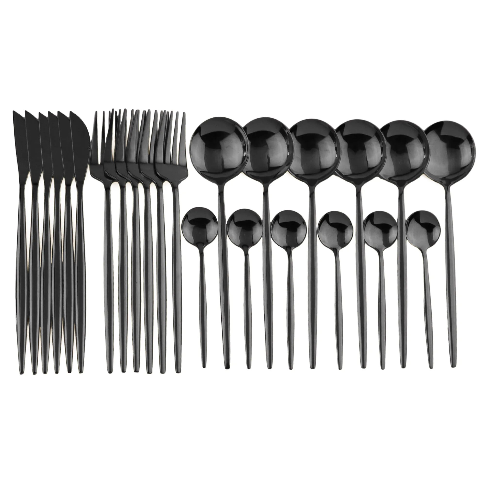 Kit Talheres Colors 24 Pcs em Inox