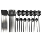Kit Talheres Colors 24 Pcs em Inox