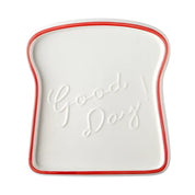1pc pão em forma de cerâmica café da manhã sobremesa placa torradas pratos salada lanche frutas bandeja utensílios de mesa do agregado familiar prato de jantar