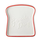 1pc pão em forma de cerâmica café da manhã sobremesa placa torradas pratos salada lanche frutas bandeja utensílios de mesa do agregado familiar prato de jantar
