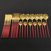 Jogo Talheres Slim em Inox 24 Pcs