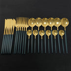 Jogo Talheres Slim em Inox 24 Pcs