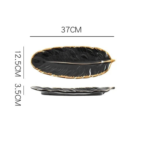 Bandeja Folha em Cerâmica 6 Cores