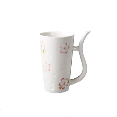 Caneca Flor de Cerejeira Cerâmica - 500ml
