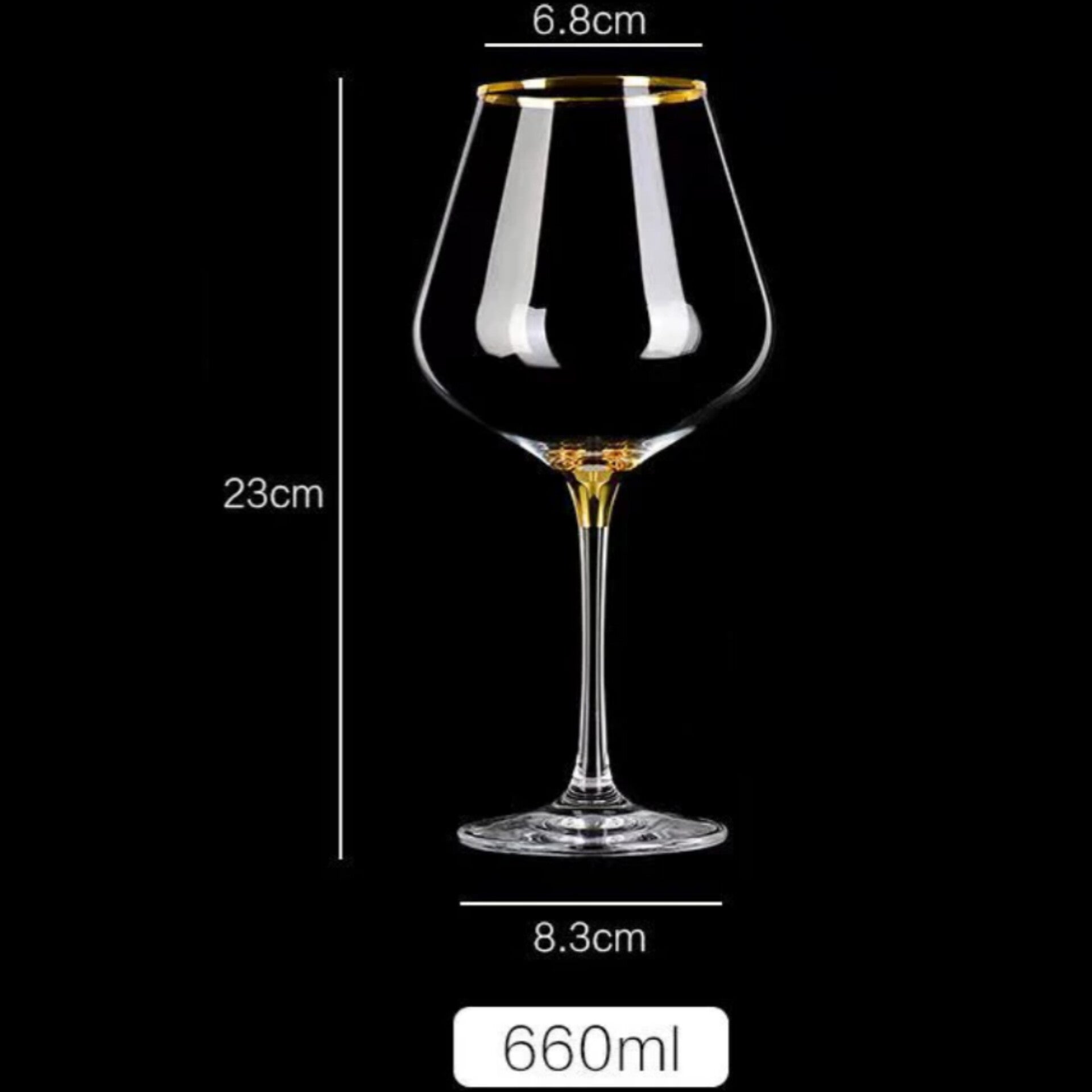 Taças Borgonha Golden