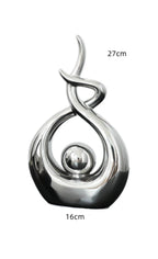 Escultura Moderna Abstrata em Cerâmica