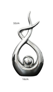 Escultura Moderna Abstrata em Cerâmica