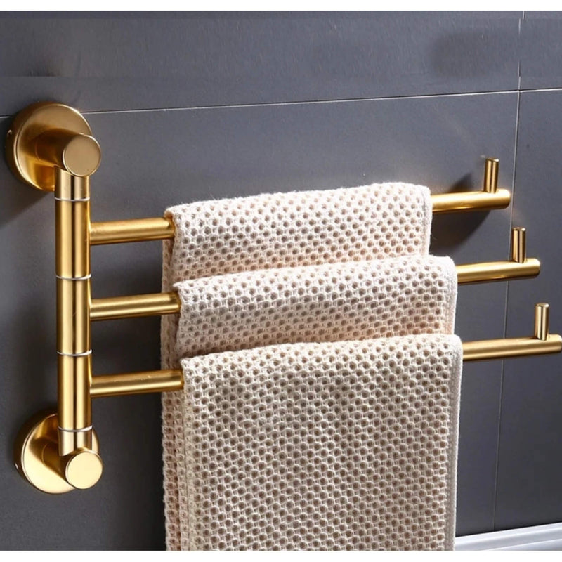 Toalheiro Rotativo Gold 3 Tamanhos