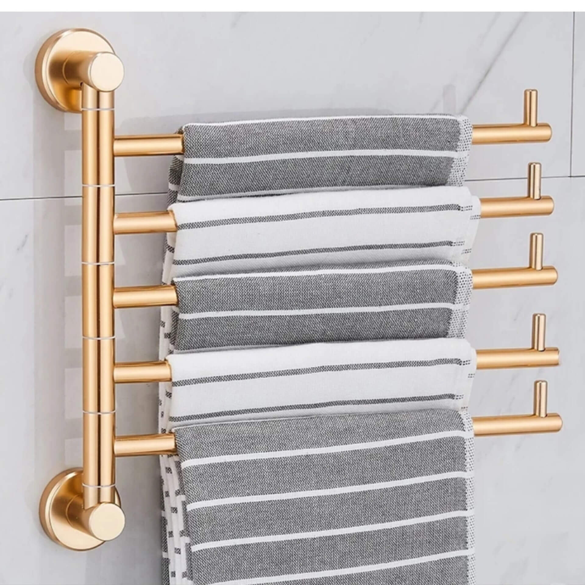 Toalheiro Rotativo Gold 3 Tamanhos