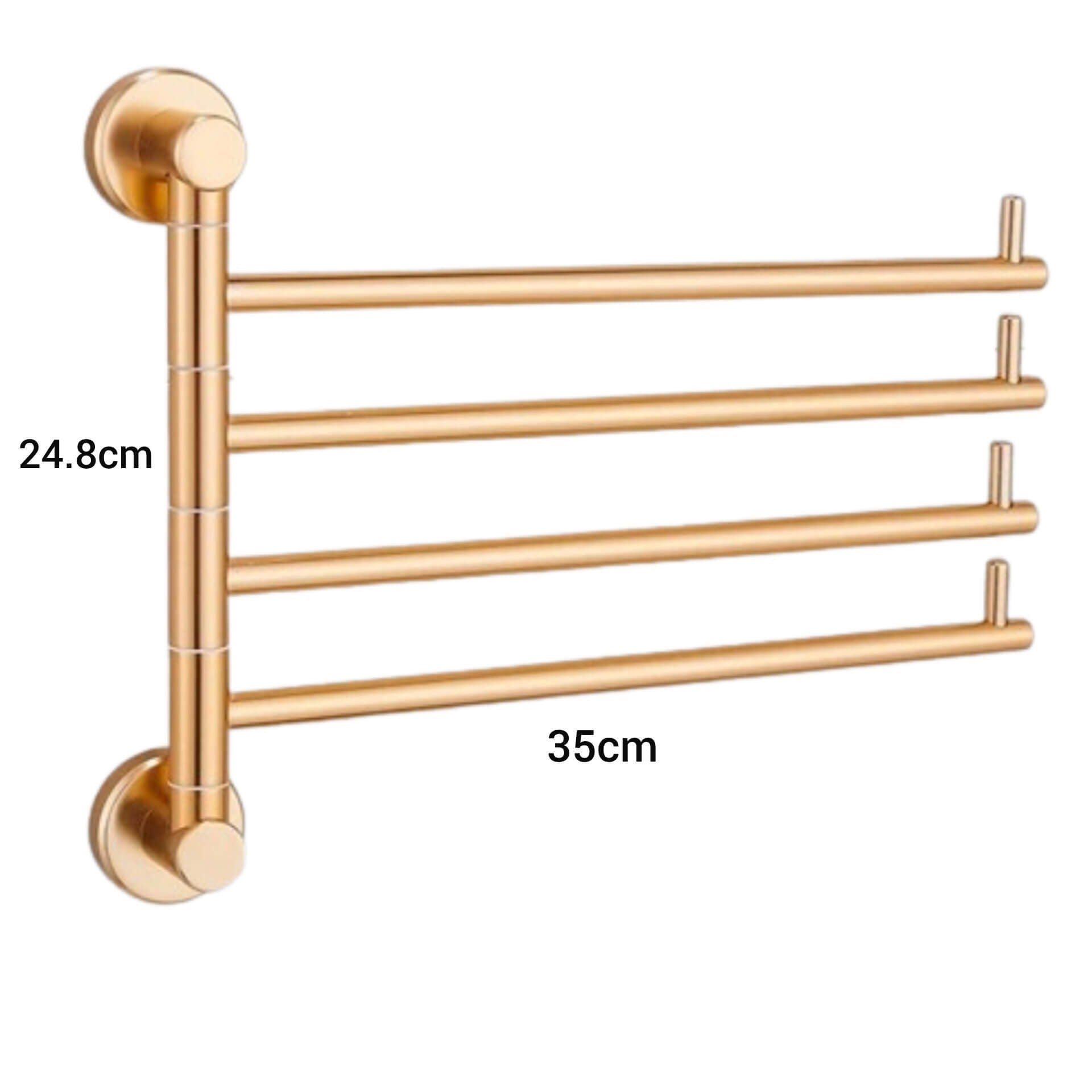 Toalheiro Rotativo Gold 3 Tamanhos