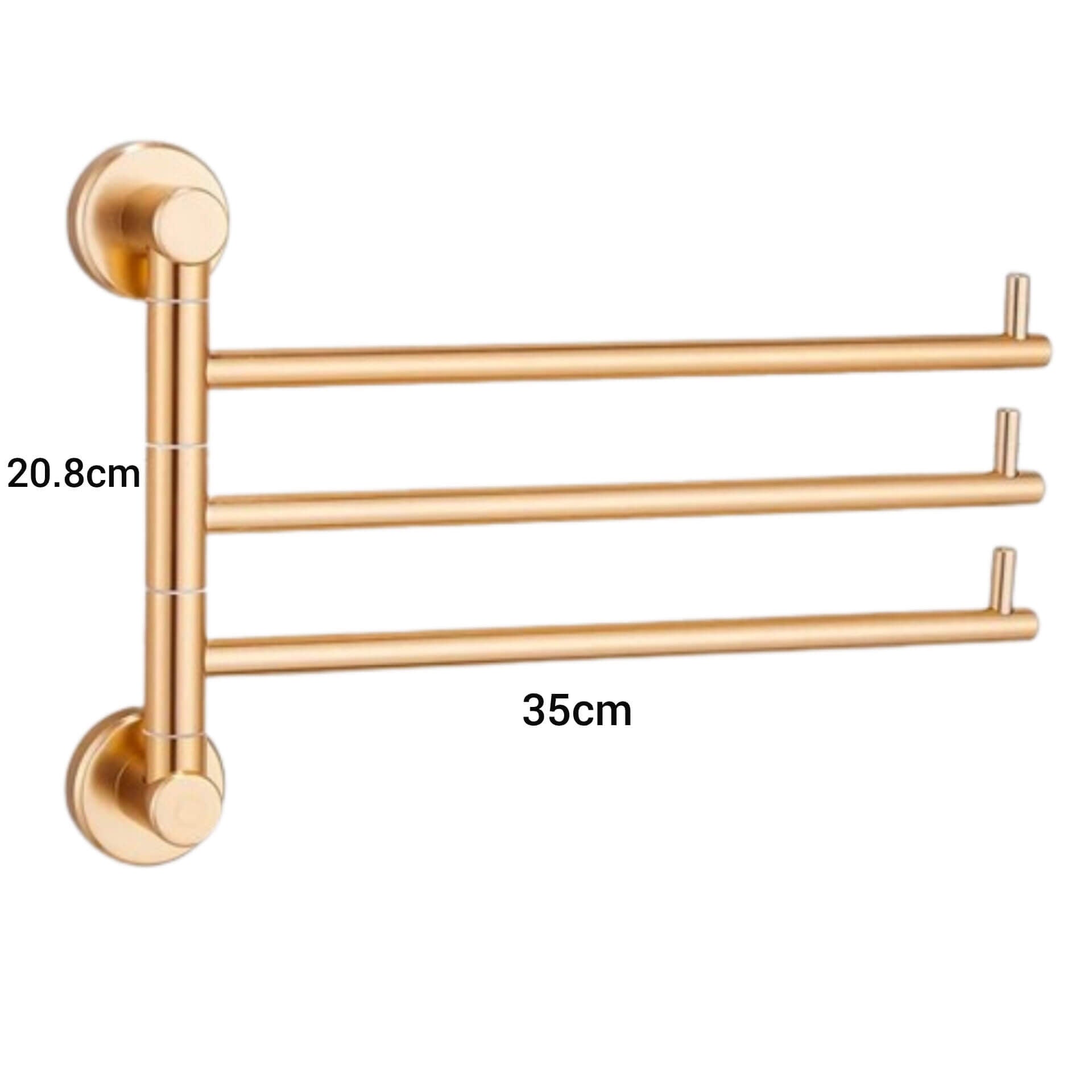 Toalheiro Rotativo Gold 3 Tamanhos