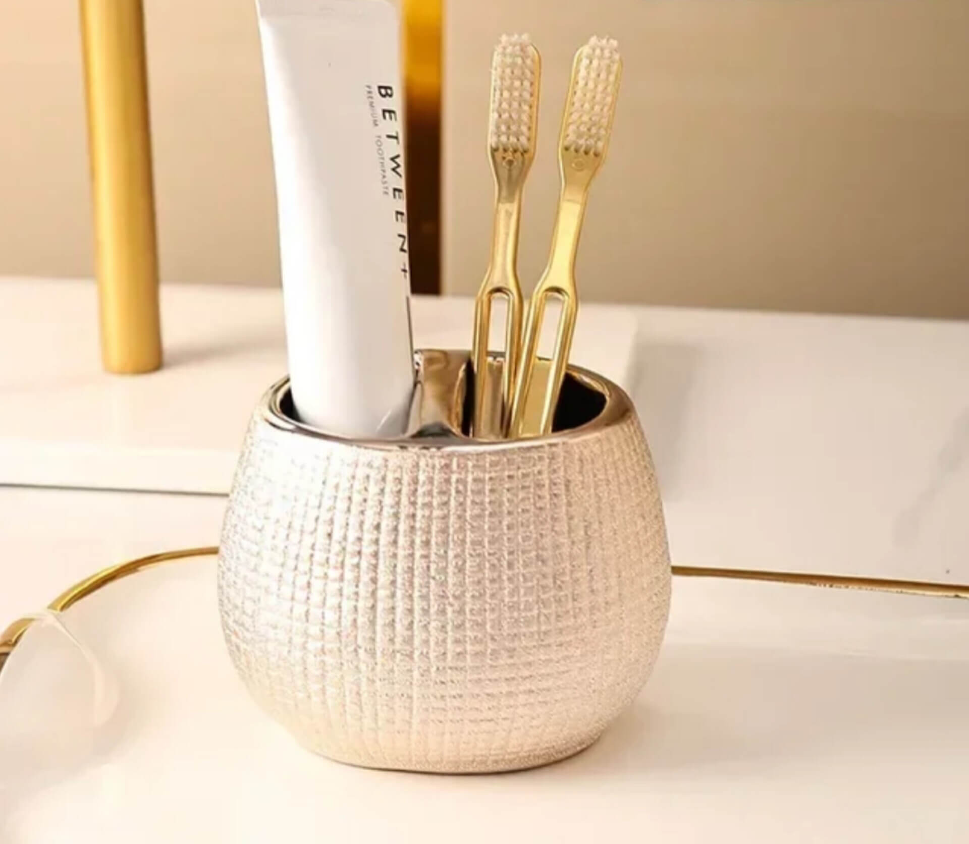 Linha Acessórios Rosé Individual ou Kit 4 Pcs em Cerâmica