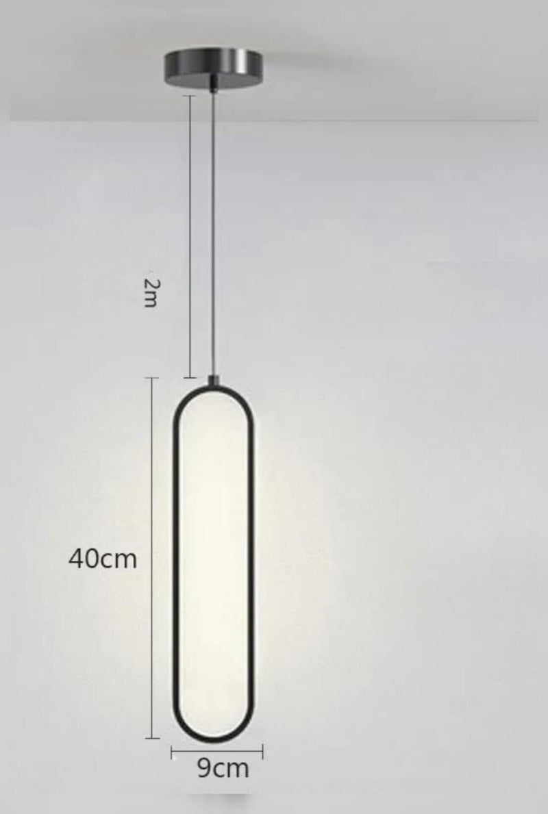 Pendente Minimalista Led Individual ou Kit 2 Pcs