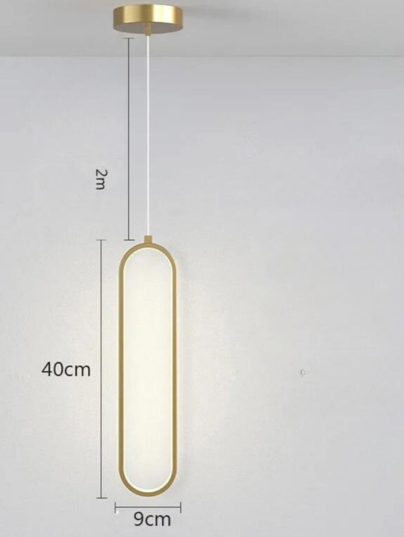 Pendente Minimalista Led Individual ou Kit 2 Pcs