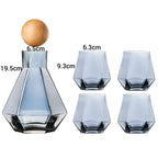 Conjunto Jarra e 4 Copos de Cristal