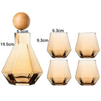 Conjunto Jarra e 4 Copos de Cristal