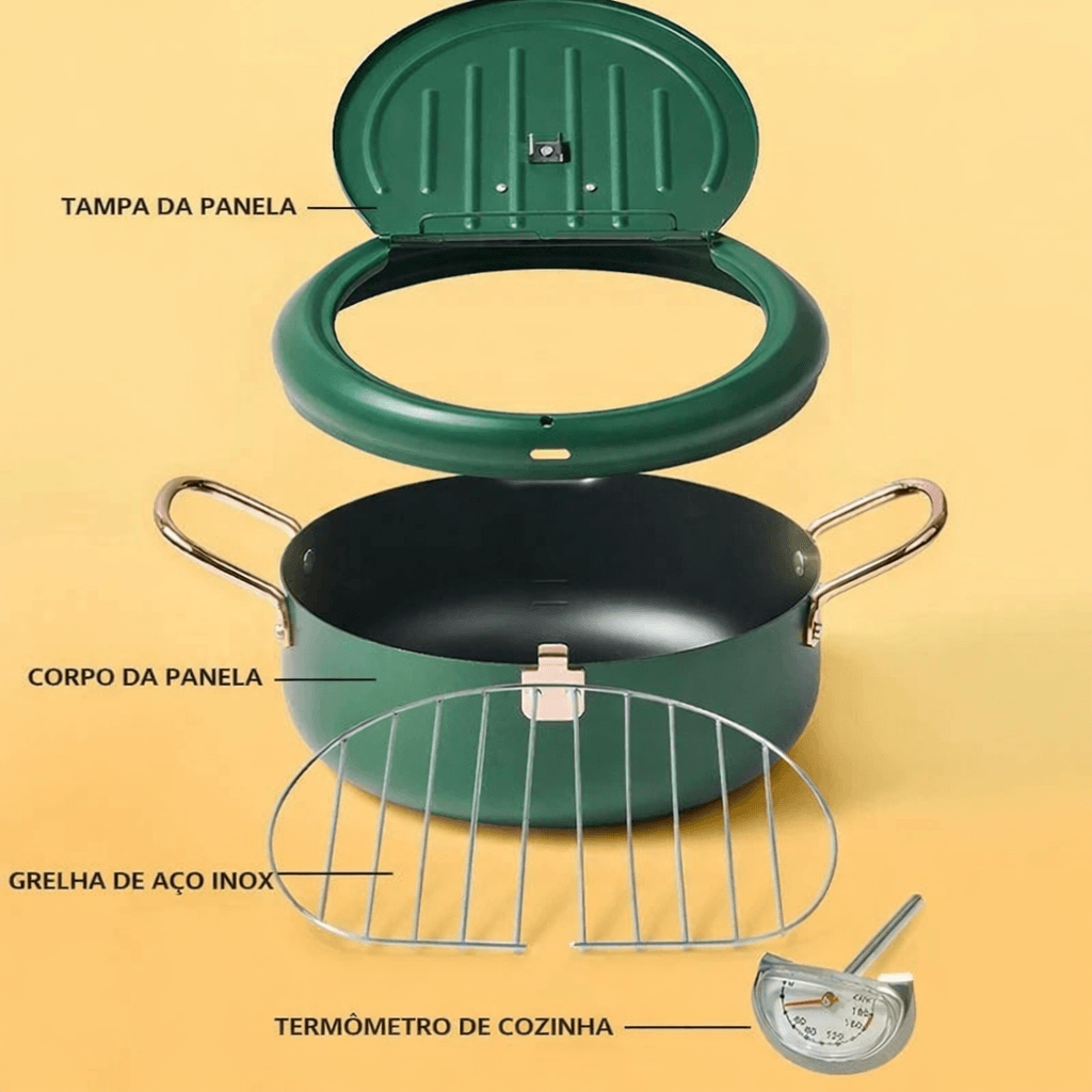 Frigideira de Indução Premium em Aço Inoxidável