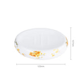 Acessórios de Banheiro em Cerâmica Floral Nórdica