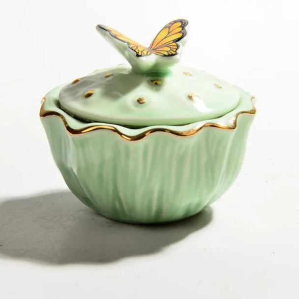 Pote Butterfly para Doces em Cerâmica