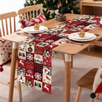 Corredor de mesa de natal feliz natal decoração para casa decoração de mesa de natal 2025 navidad notal noel ornamento feliz ano novo 2026