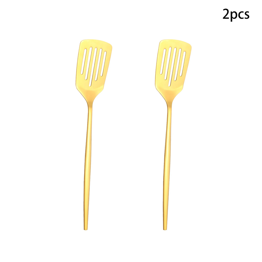 Conjunto de talheres públicos de aço inoxidável, 12 peças, escorredor, concha de sopa, bolo, pá, colher de óleo, adequado para hotel, restaurante, festa, buffet