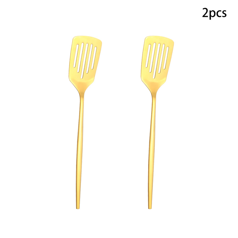 Conjunto de talheres públicos de aço inoxidável, 12 peças, escorredor, concha de sopa, bolo, pá, colher de óleo, adequado para hotel, restaurante, festa, buffet