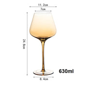 Cristal âmbar vinho tinto vidro Decanter, Borgonha Borgonha Borgonha Cálice, Taça De Degustação De Barriga Grande, Bar e Casa, Festa De Casamento, Copos