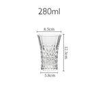 Estilo europeu cristal esculpido vidro de vinho, Cálice de luxo, Copos de diamante, Copos de champanhe, Bar Party Hotel Home Drinking Ware, Europa