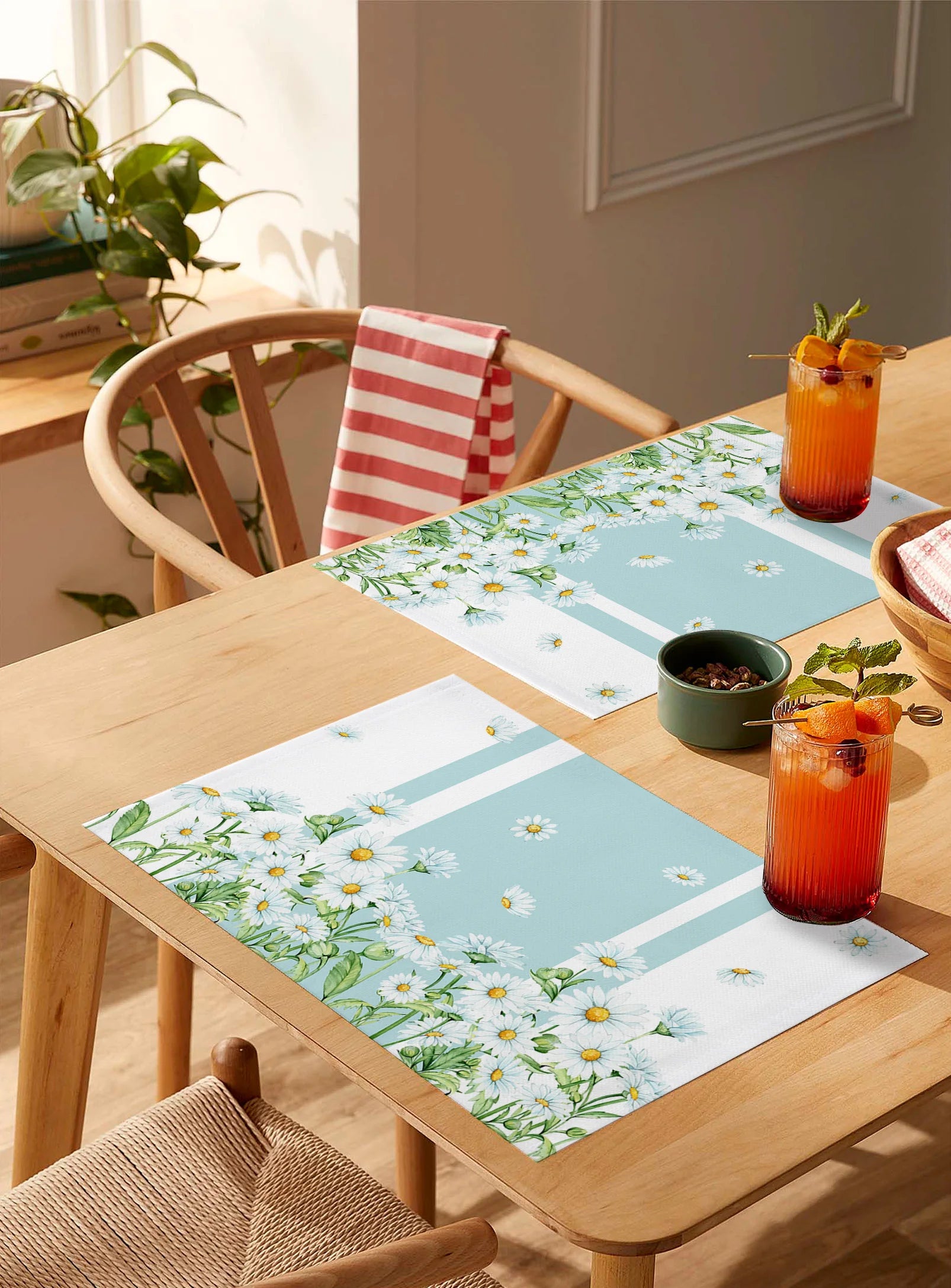 Jogo Sousplat Descanso para Prato Margarida 4 ou 6 pcs