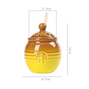 Frasco Cerâmico de Mel com Colher - 300ml