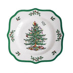 Cerâmica de Natal Louça Quadrada, Placa Longa de Alta Qualidade Padrão De Planta Vintage, Salada De Frutas Domésticas, Novo