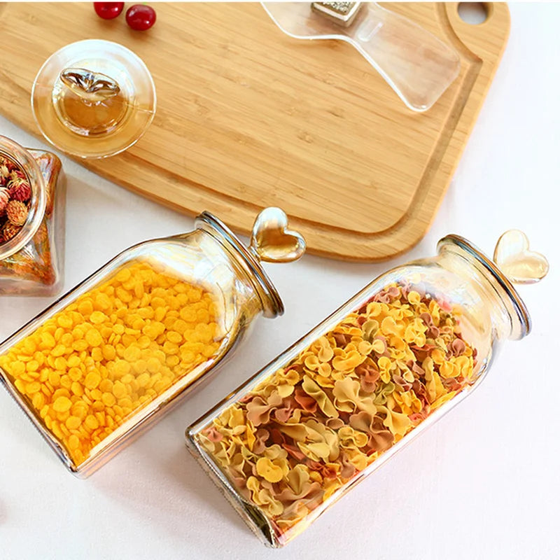 Pote de Vidro Love para Alimentos