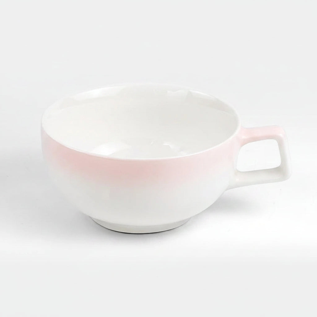 Xícara de Cappuccino em Cerâmica com Relevo Artesanal - 240ml