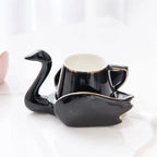 Xícara de Cerâmica Cisne com Pires - 110ml