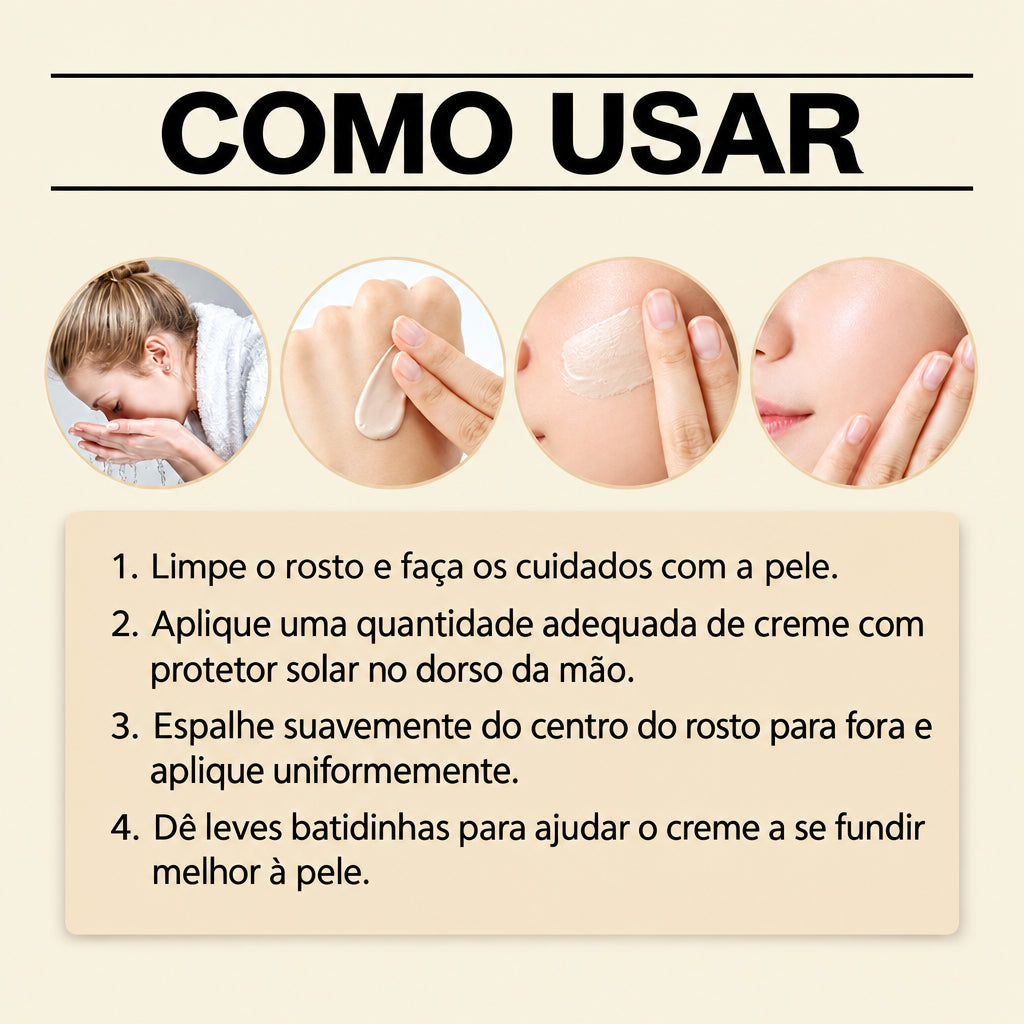 Base e Corretivo Facial 2 em 1 em Bastão com Pincel