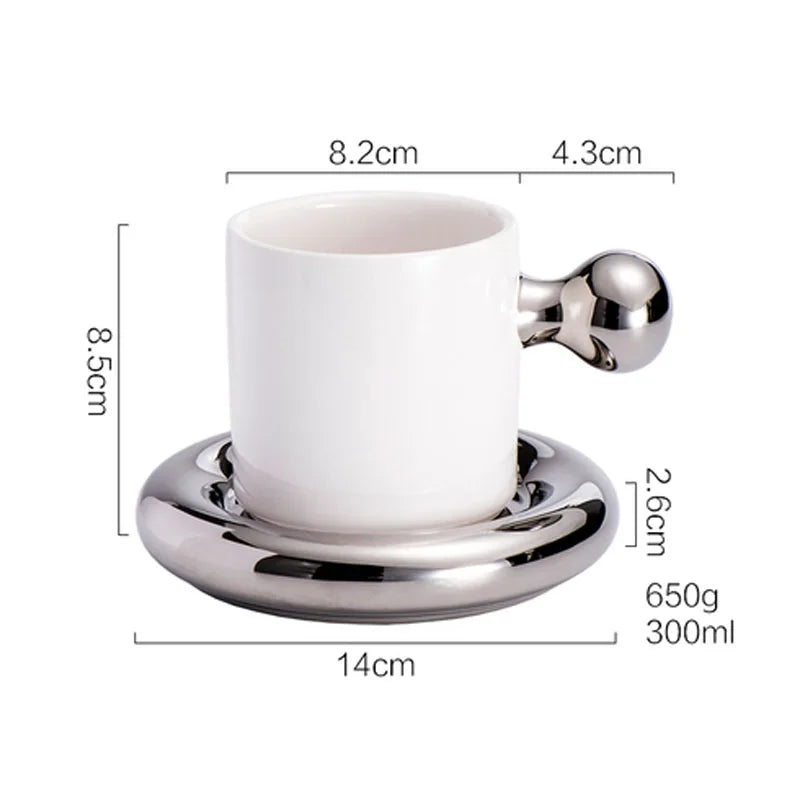Linha Canecas Prateada Criativa 8 Modelos