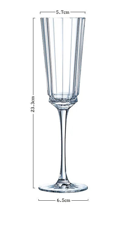 Taças e Copos de Cristal Listrado - Individual