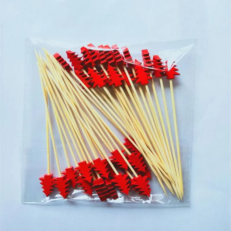 Palitos de Bambu Decorativos Natalinos